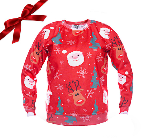 Bluza REINDEER WITH SANTA roho clothing