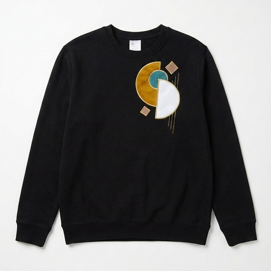 bluza bez kaptura damska Bluza Geometryczne złoto