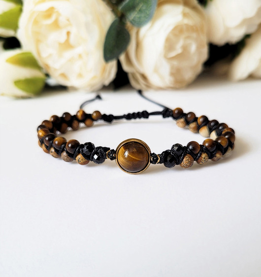 bransoletki z kamieni naturalnych OCHRONA, OBFITOŚĆ i optymizm- z Turmalinem