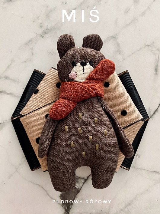 broszki Artystyczna Brosza z niesamowitym Misiem! Pop Art  MIŚ