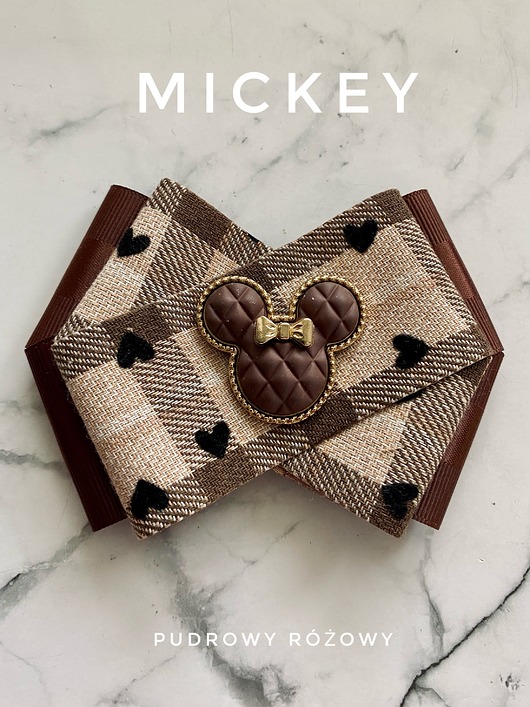 broszki Modowa   Brosza MICKEY   Czekoladowa New
