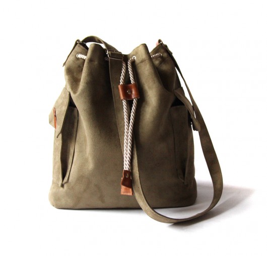 torba - khaki&leather - elfagado
