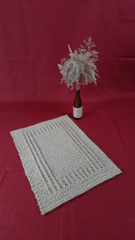 dywany Dywan jutowy Warkocze 65*45 cm
