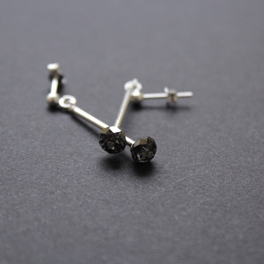 kolczyki swarovski Kolczyki zapałeczki Swarovski Silver Night