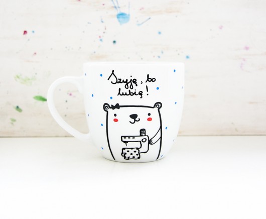 Szyję, bo lubię - kubek porcelanowy XL miamilu