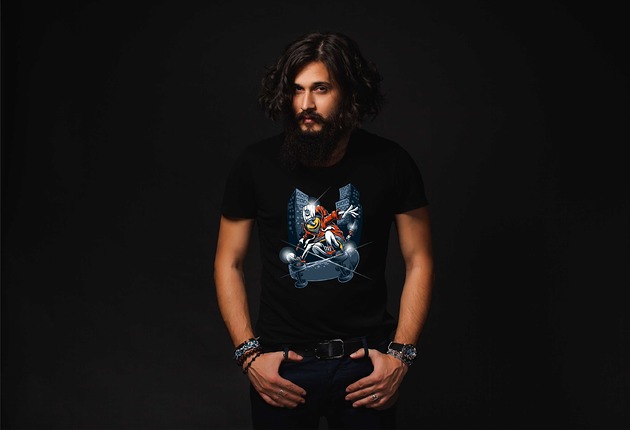 t-shirty męskie Koszulka organiczna z nadrukiem Graffiti