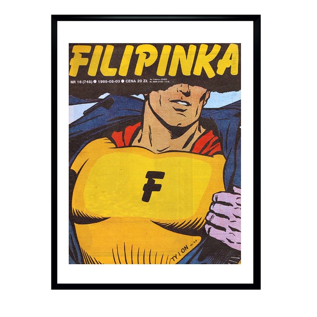 plakaty Plakat Oprawiona okładka czasopisma FILIPINKA, 1986 r, aut. Teresa Jaskierny