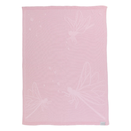 kocyki, kołderki, pościel dla dzieci Kocyk "Ważki" pink