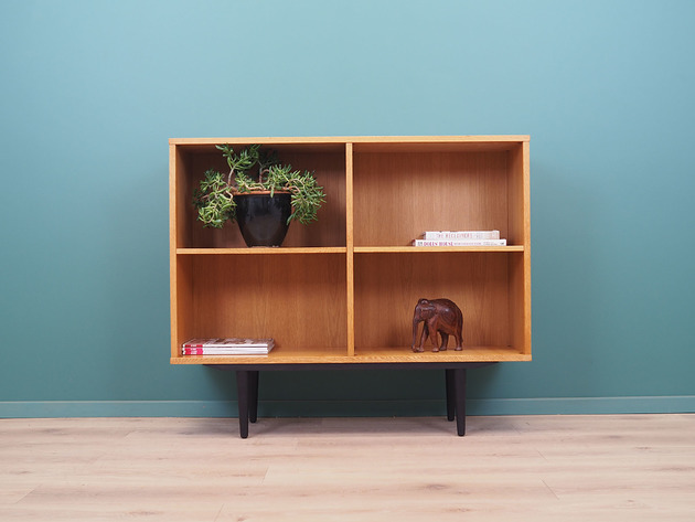 regały i półki Regał jesionowy, duński design, lata 70, produkcja: Dania