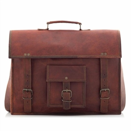 torby na ramię Skórzana torba męska vintage brązowa Outlander BH72