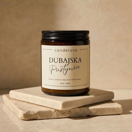świeczniki i świece Dubajska Pustynia świeca sojowa