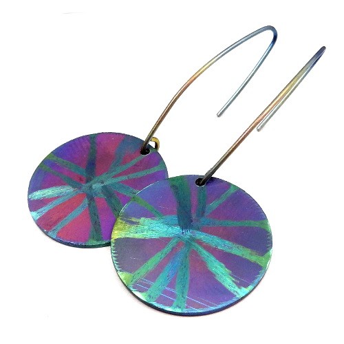 tytanowe graffiti -fuchsia & mint Pracownia Neores