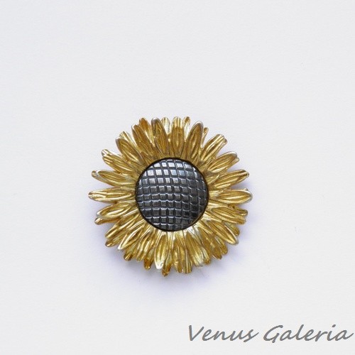 Zawieszka srebrna - Mały złonecznik złoty II VENUS GALERIA
