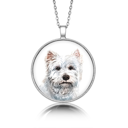 wisiory Medalion okrągły WEST HIGHLAND WHITE TERRIER