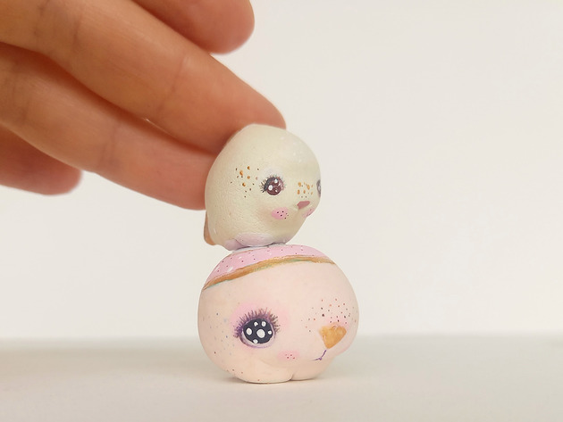 figurki i rzeźby Miniaturowa Figurka Dwa Stworki