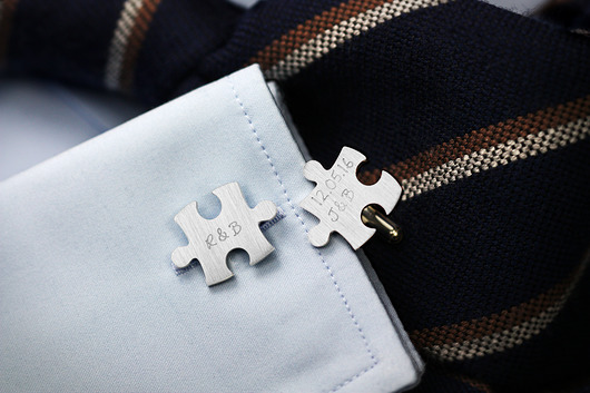 Personalizowane spinki do mankietów PUZZLE FeinFein