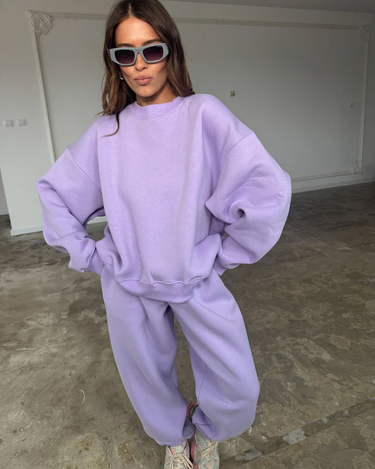 bluza bez kaptura damska Bluza Soho lavender