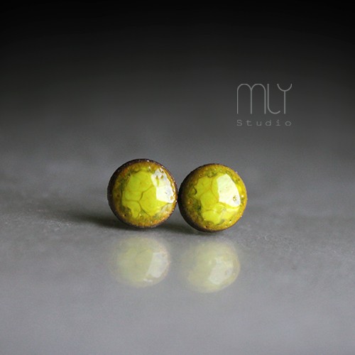 Mini Limonkowe 6mm/stal chirurgiczna/ Magda Łysiak