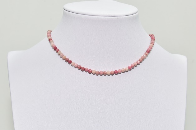 chokery Choker Naszyjnik Rodonit Kamień naturalny