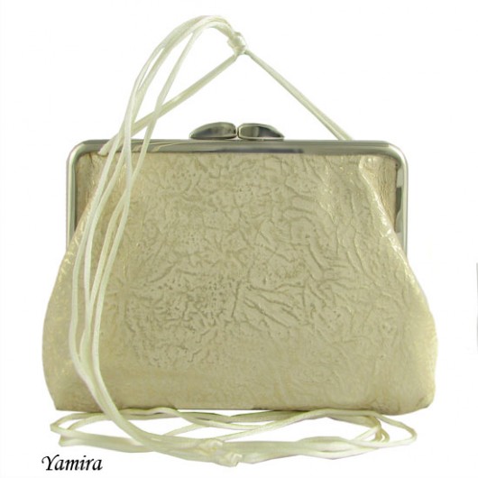 Torebka :: ecru and gold leather :: yamira