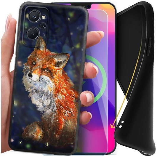 etui na telefon Etui do realme 9i / Oppo A36 / Oppo A76 MATOWE SLIM SILICONE + Szkło