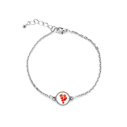 bransoletki - inne Mini bransoletka CZERWONA PORZECZKA śmieszna