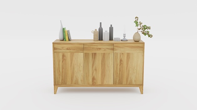 komody i szafki Komoda drewniana Simple II