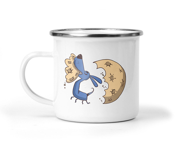 kubki Kubek metalowy cookie dog