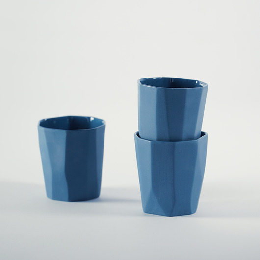 kubki i filiżanki Limbo kubek mały niebieska porcelana
