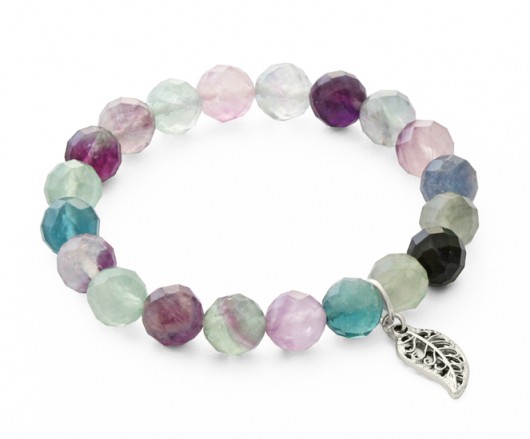 Fluorite with leaf pendant. Lavoga