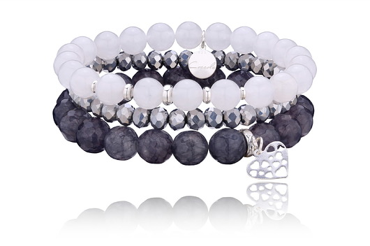 ZESTAW agat + jadeit - srebro 925 G14 Coccola JEWELLERY