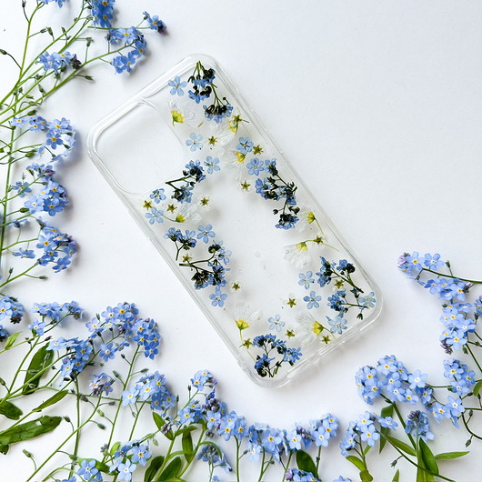 etui na telefon Etui na telefon- błękitna ramka