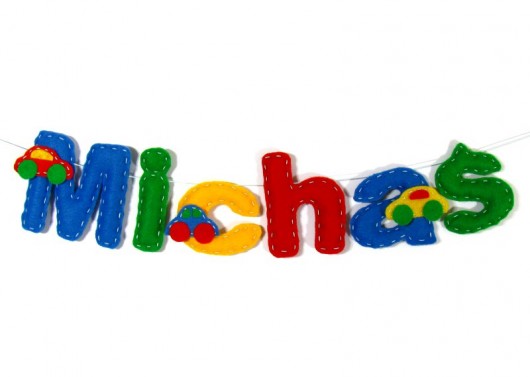 Literki z filcu - Michaś locoloro