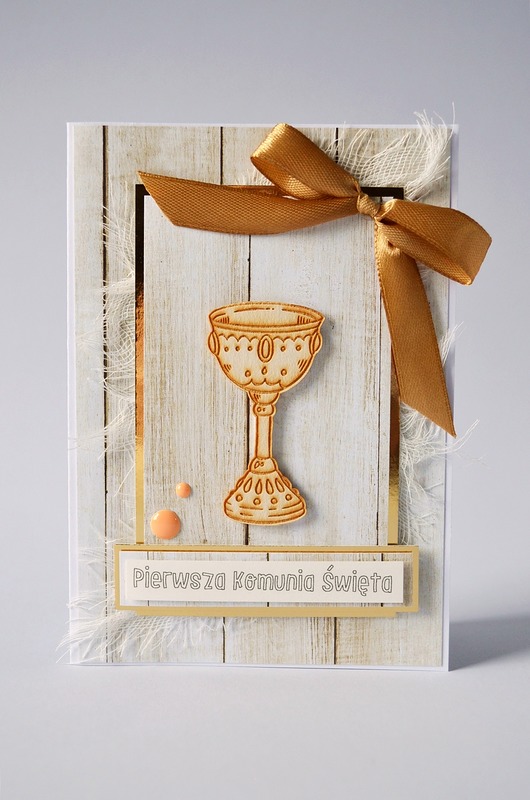 kartki scrapbooking Pierwsza Komunia Święta: Kartka Okolicznościowa