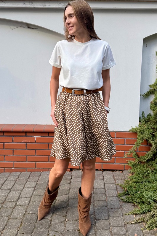 spódnice mini Spódnica Adara Mini Kamel