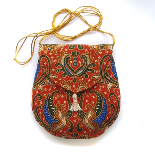 torebka mini - orientalnie w brązie - elfagado