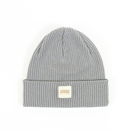 czapki damskie Czapka zimowa beanie Górski wypad szara