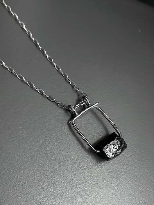 biżuteria męska Naszyjnik z czarnym turmalinem BLACK