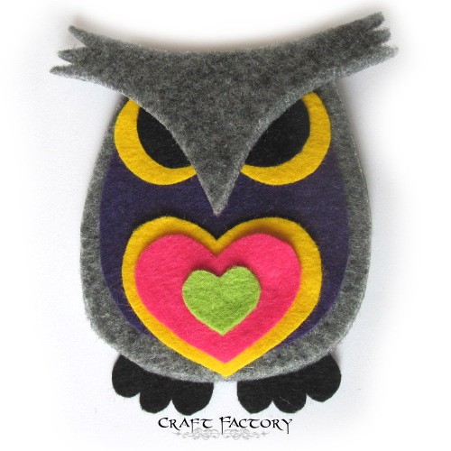 Owlastic Love No 2 - broszka Craft Factory