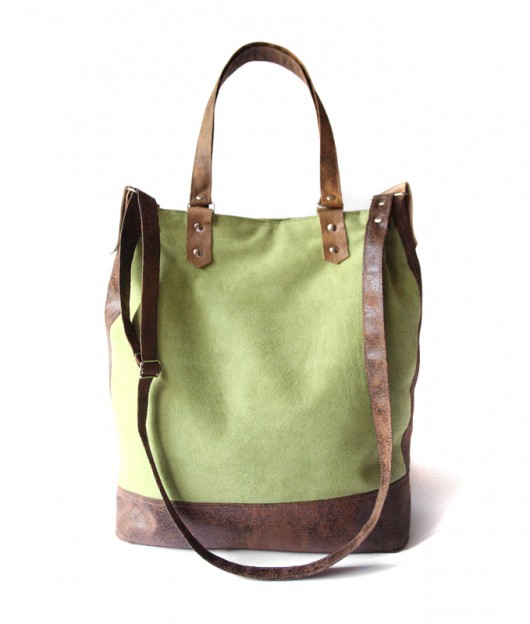 torba maxi- green light&gobi chocolate&dots -   elfagado
