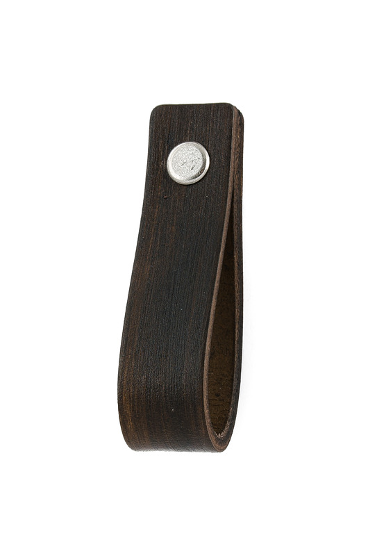 gałki do mebli Skórzany uchwyt meblowy COLORISO D BROWN WOOD P