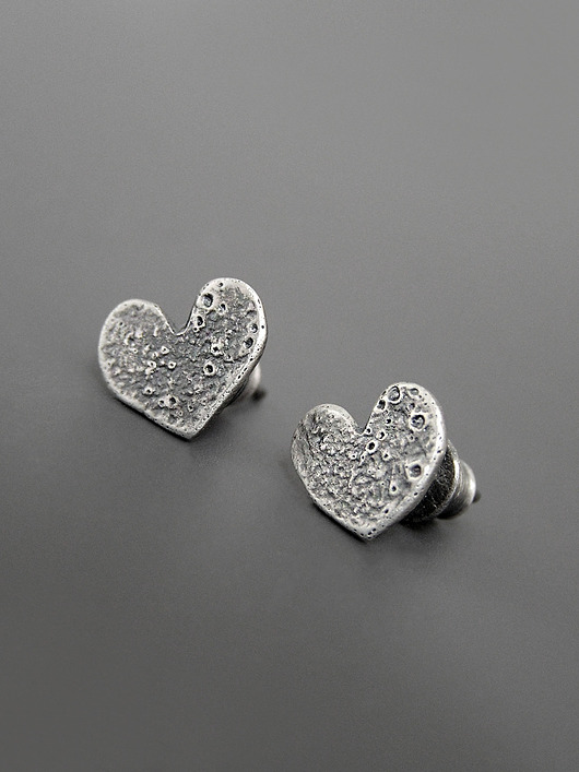 kolczyki srebrne Kolczyki Serce - srebro