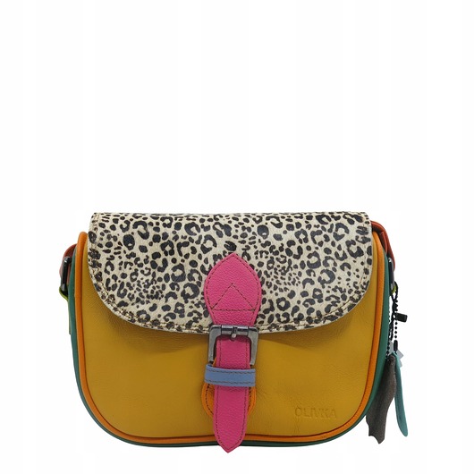 torby na ramię Listonoszka torebka damska skóra naturalna kolorowa oryginalna OLIVKA