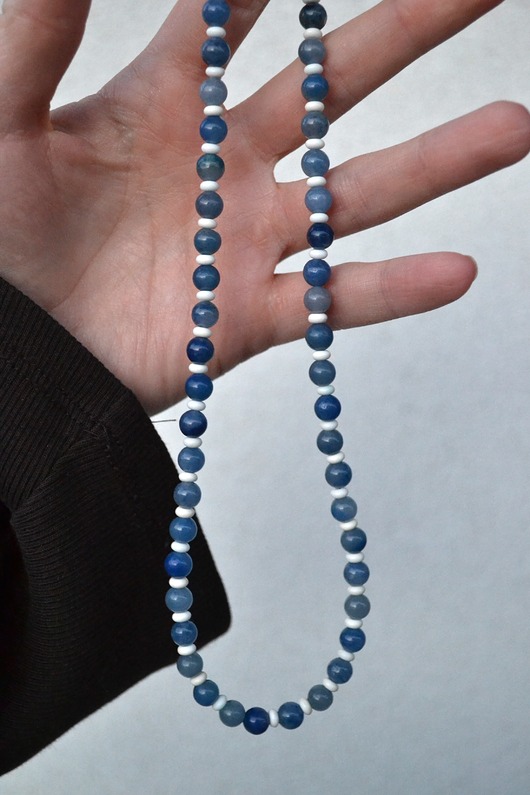 chokery Choker z awenturynu niebieskiego