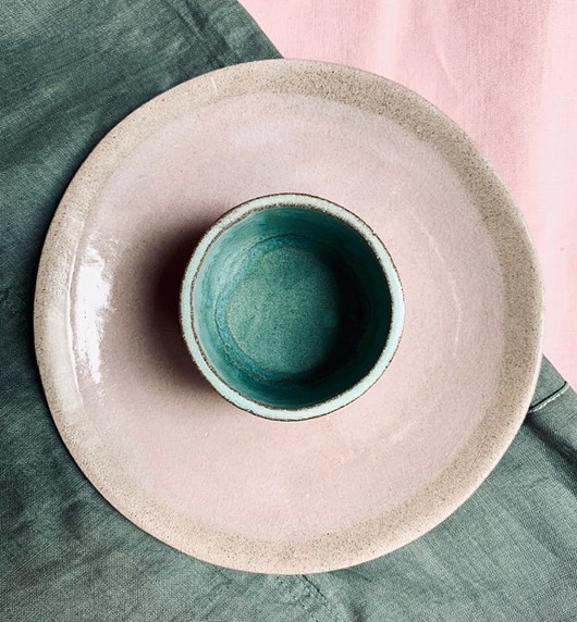 patery i talerze talerz "pink mist" 16 cm 