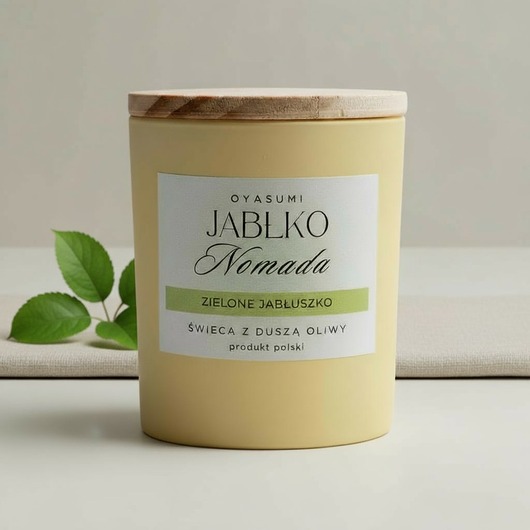 świeczniki i świece Świeca zapachowa z wosku oliwnego Jabłko Nomada