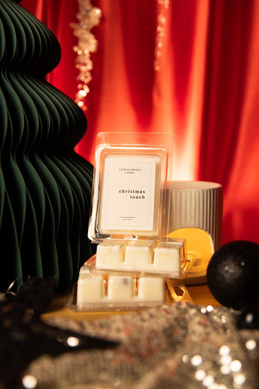 świeczniki i świece Wosk Sojowy zapachowy do kominka Christmas Touch