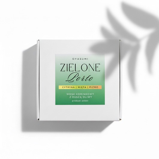 świeczniki i świece Wosk zapachowy do kominka Zielone Porto