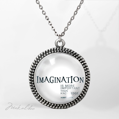 White Imagination -  medalion silver Makaliboo