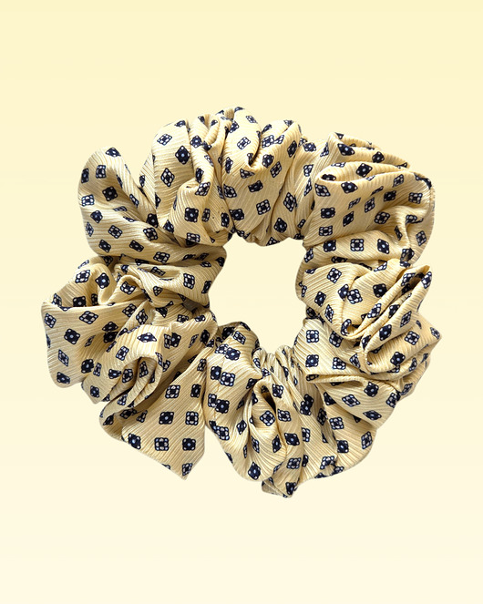 gumki do włosów Scrunchie MIDI masełkowa